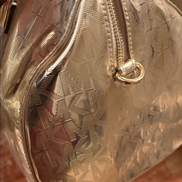 Michael Kors Grayson medium Metallic Gold Satchel - Picture 4 of 14